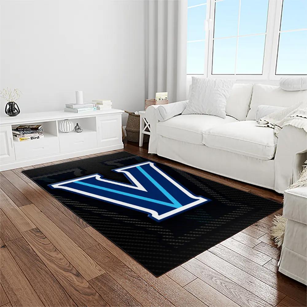 Ncaa villanova wildcats sport basketball and foolball team logo rectangle area rug vw09 Rectangle Rug