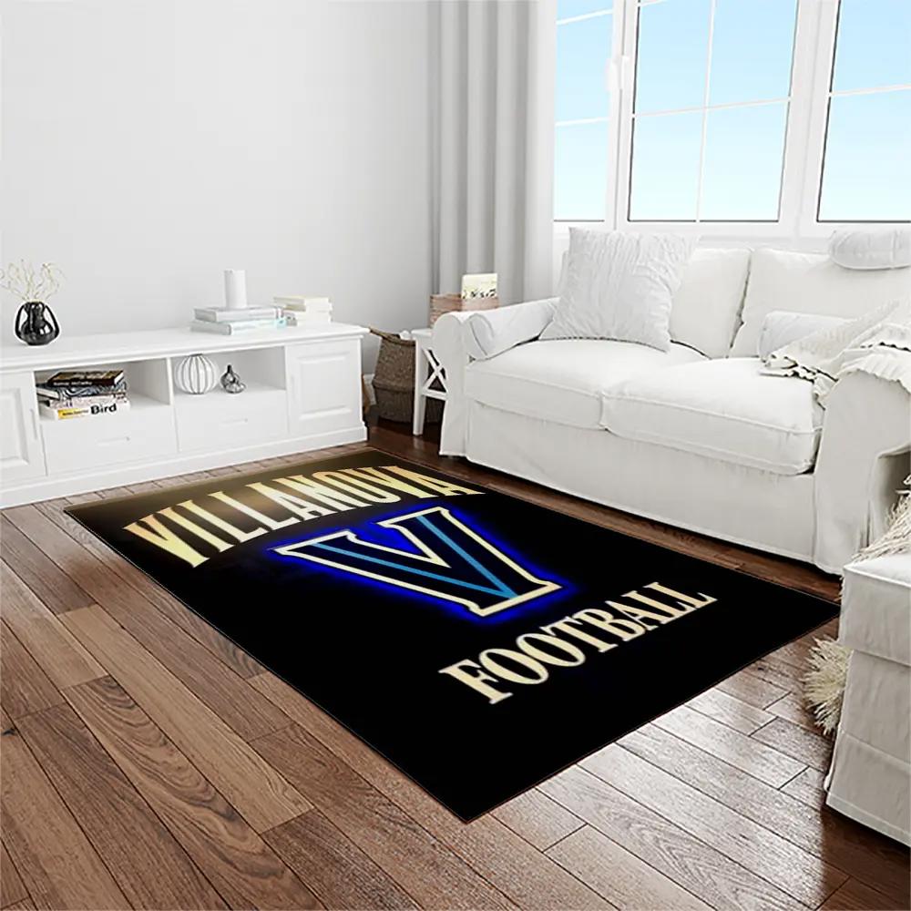 Ncaa villanova wildcats sport basketball and foolball team logo rectangle area rug vw16 Rectangle Rug