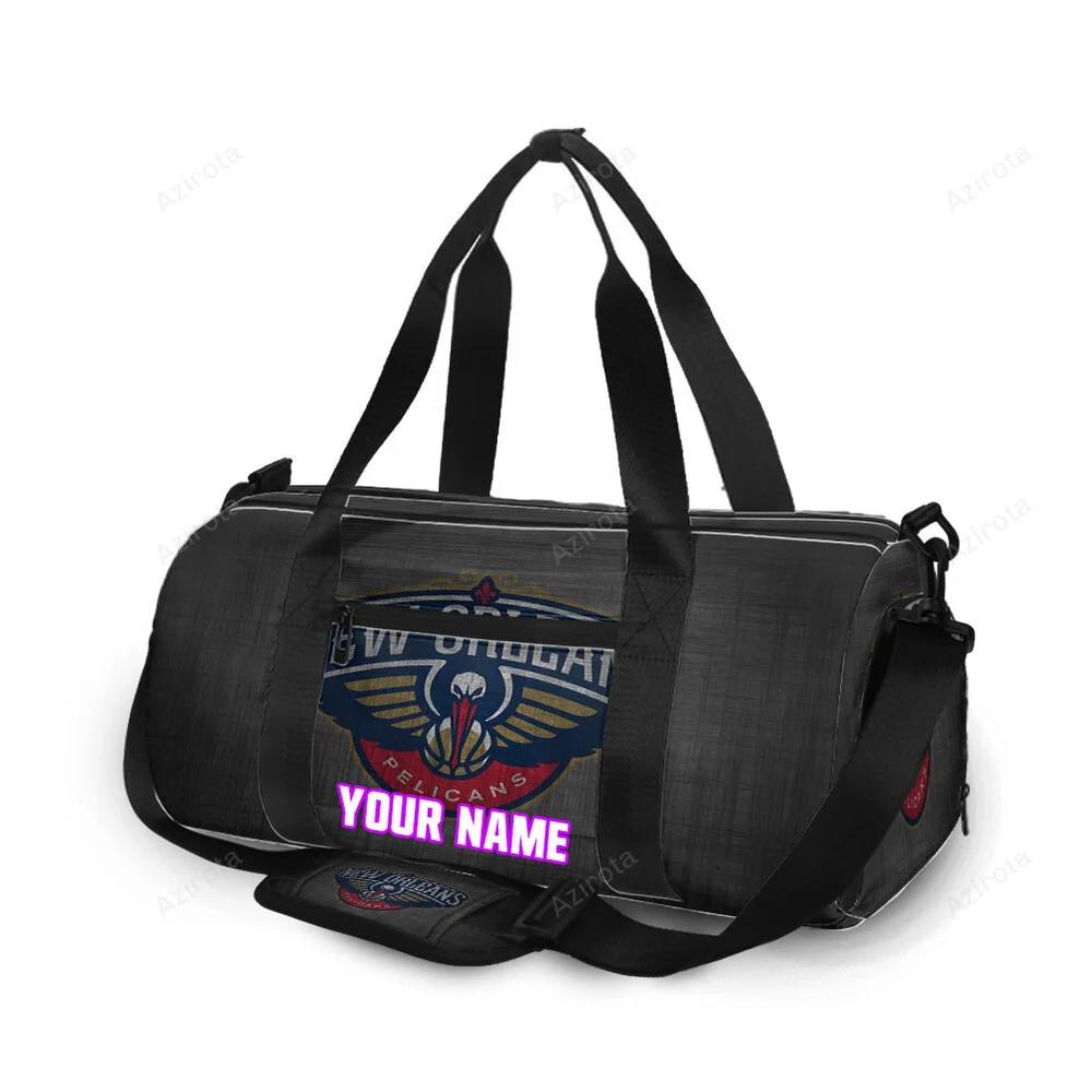 New orleans pelicans emblem v5 personalized name travel bag gym bag 2049 Travel Bag