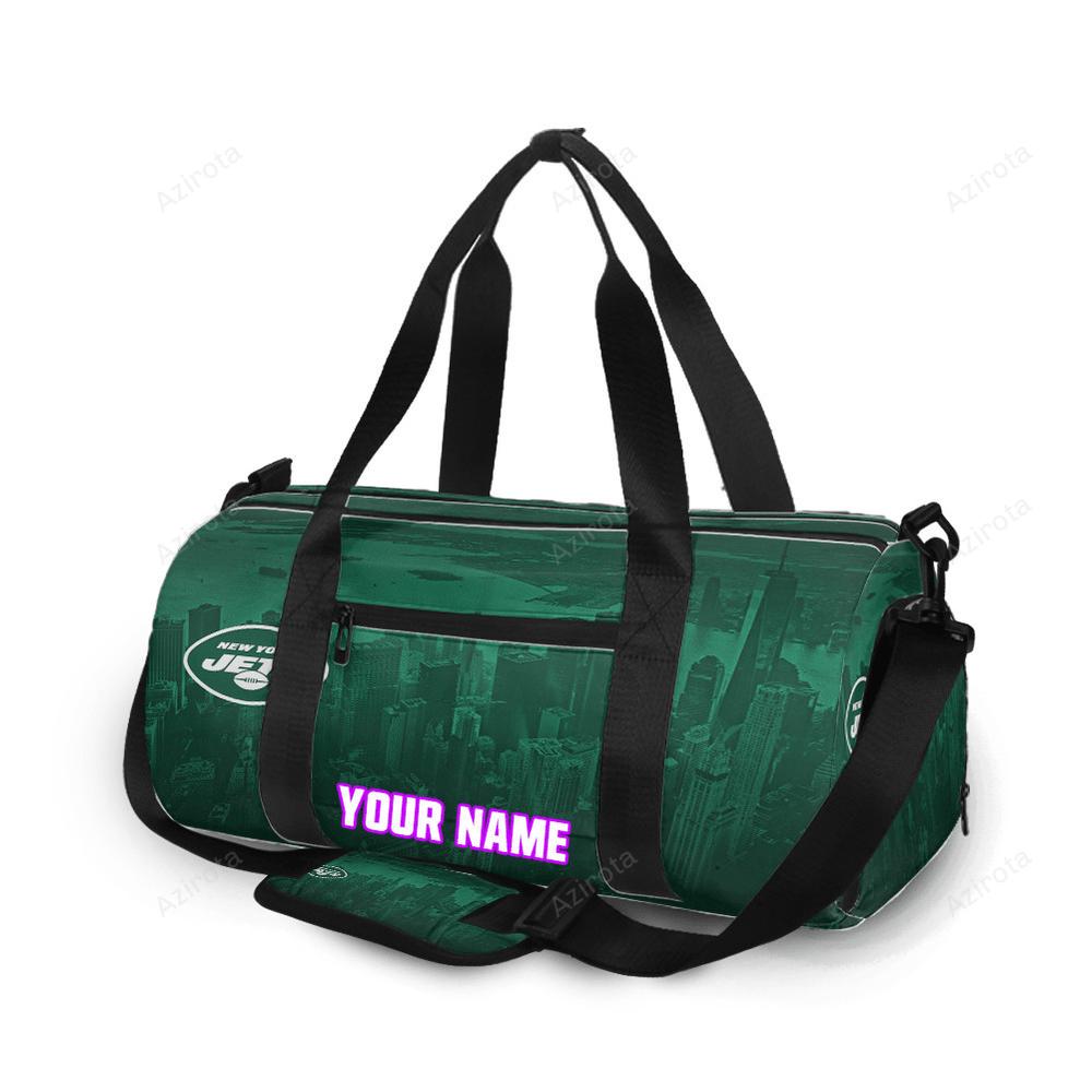 New york jets city v34 personalized name travel bag gym bag 1286 Travel Bag