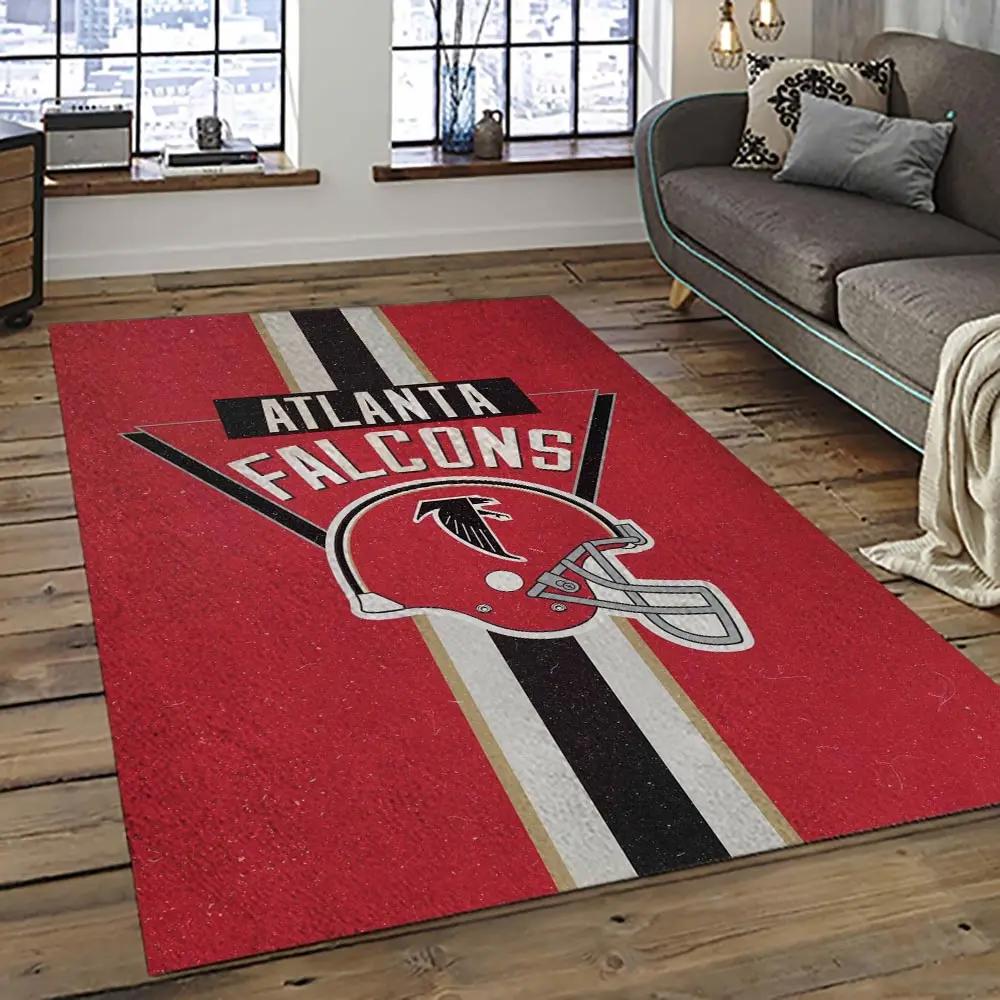 Nfl atlanta falcons football team logo sport carpet area rug home decor best gift for friends atfl14 Rectangle Rug