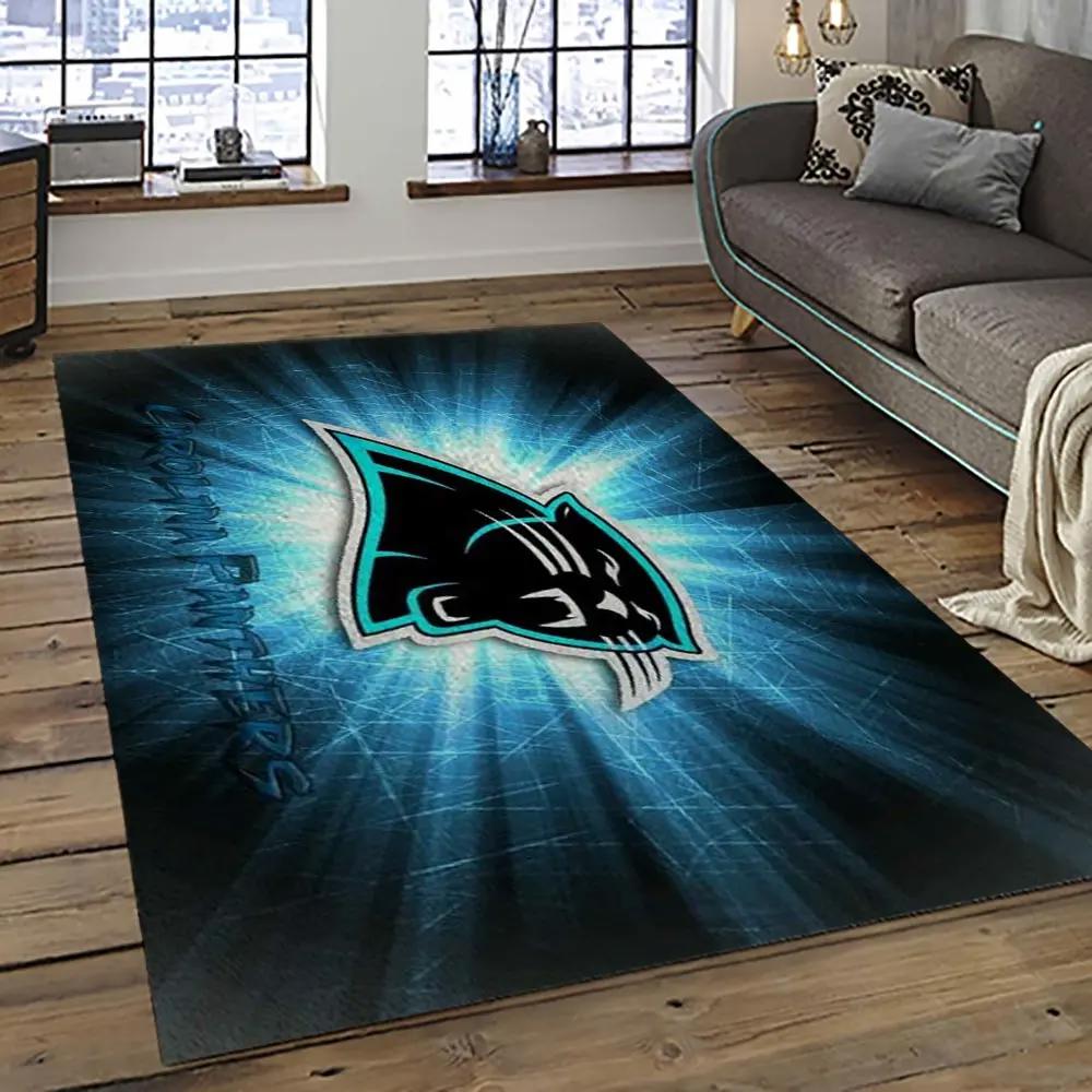 Nfl carolina panthers football team logo sport carpet area rug gift for friends cnps21 Rectangle Rug