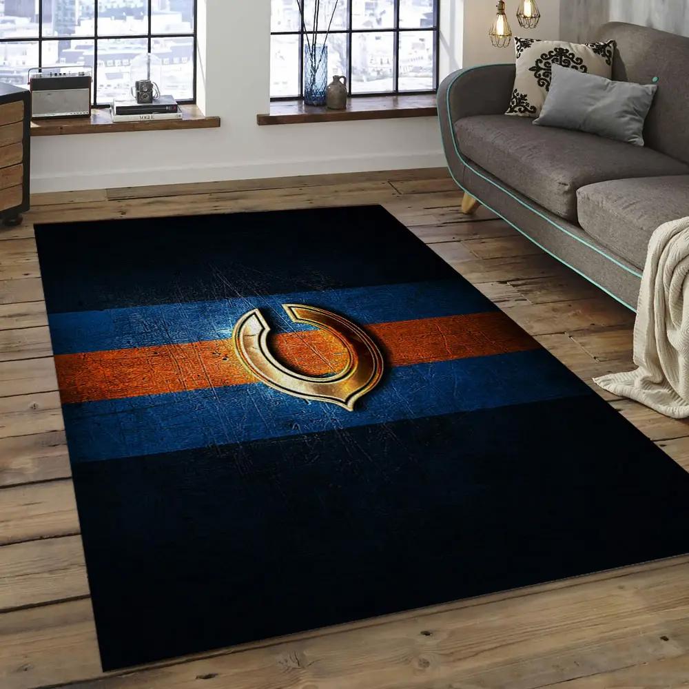 Nfl chicago bears football team logo rectangle area rug cgb04 Rectangle Rug