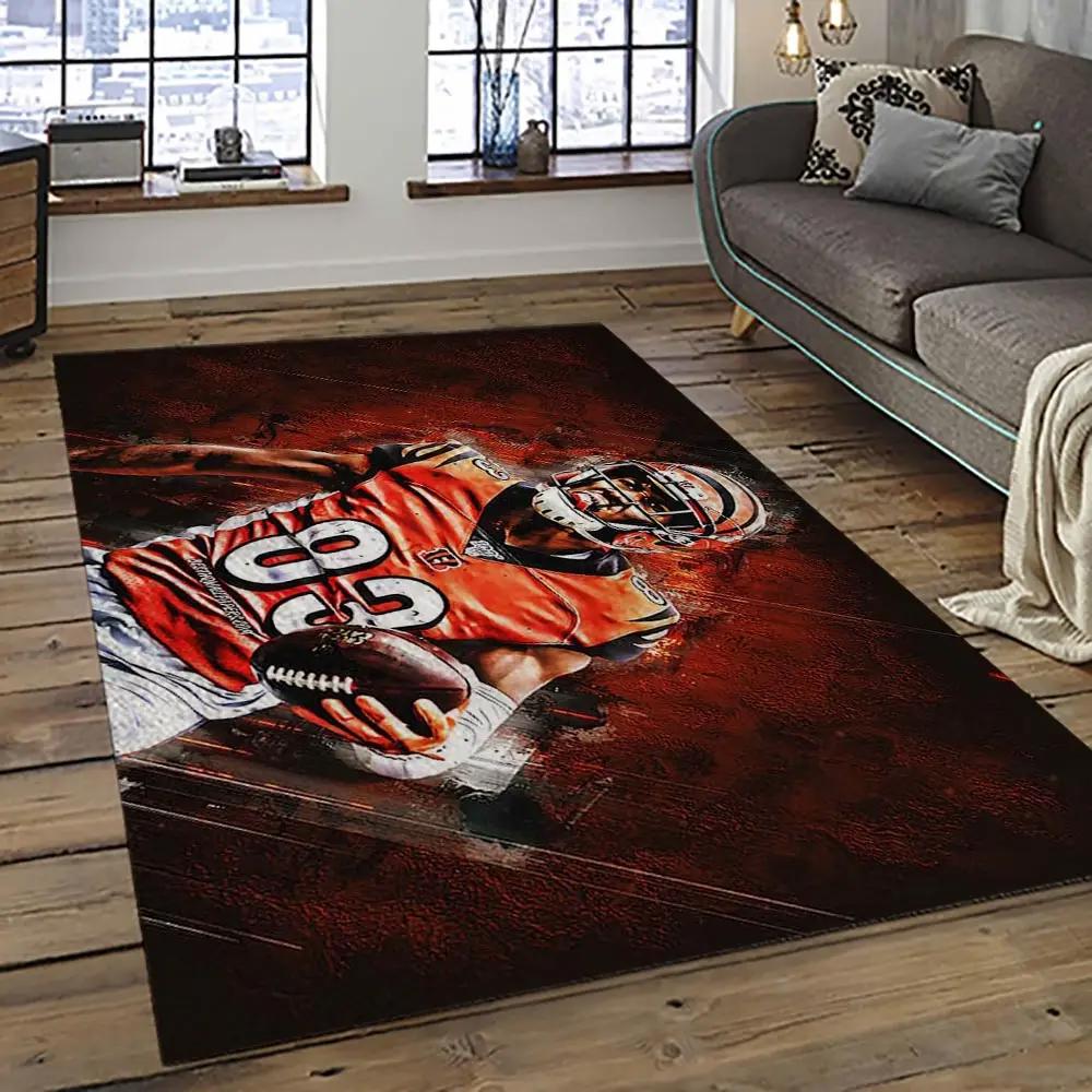 Nfl cincinnati bengals football team logo sport carpet area rug who dey nation gift for friends cnns39 Rectangle Rug
