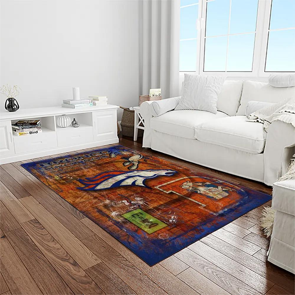 Nfl denver broncos football team logo rectangle area rug db05 Rectangle Rug
