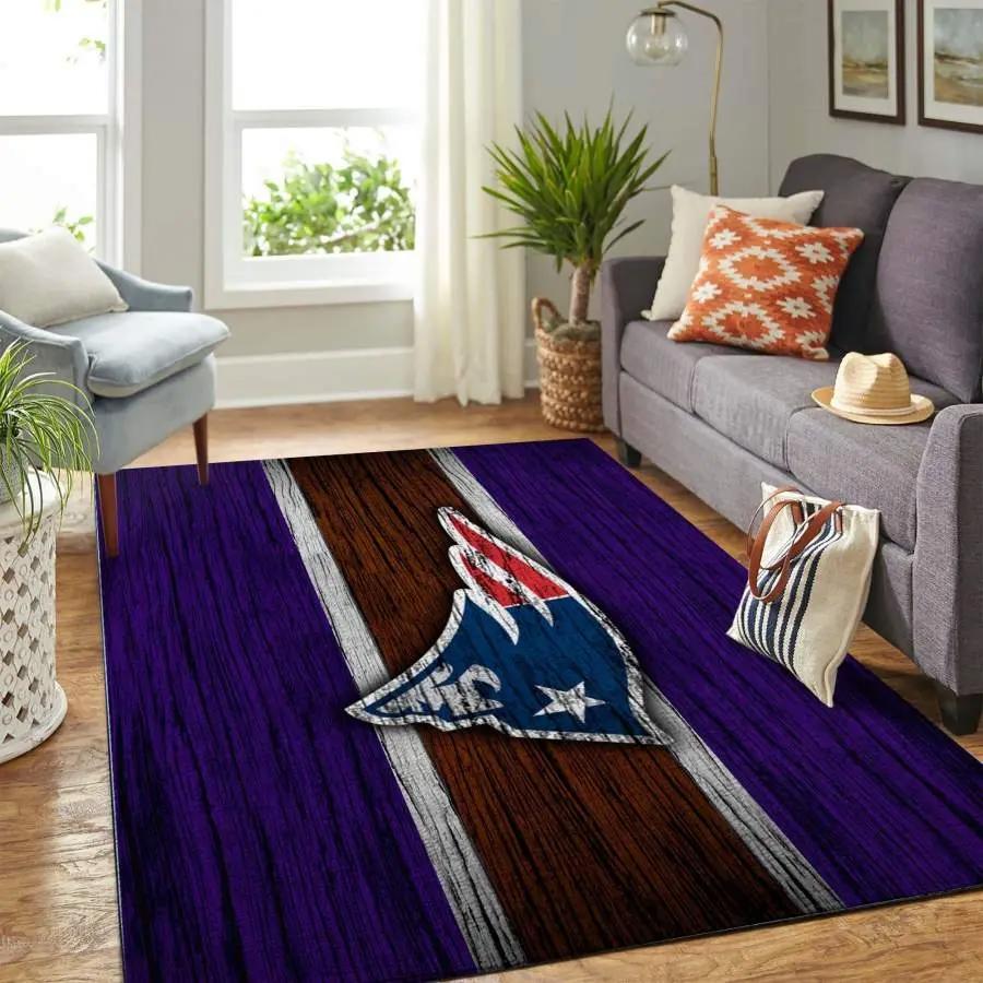 Nfl new england patriots area rug living room rug home decor Rectangle Rug