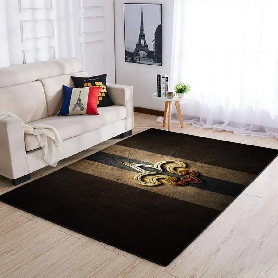 Nfl new orleans saints area rug living room rug home decor 191224 Rectangle Rug