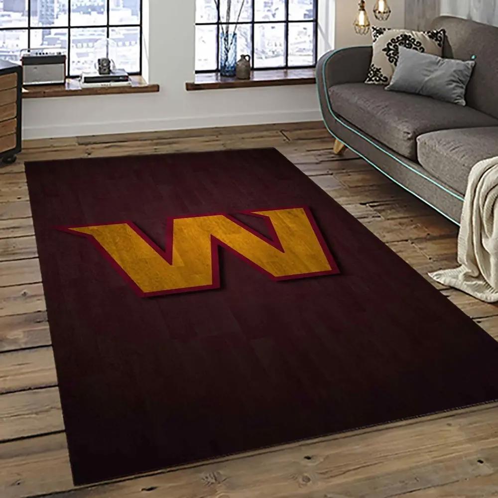 Nfl washington commanders football team logo sport carpet area rug home decor best gift for friends wscd18 Rectangle Rug