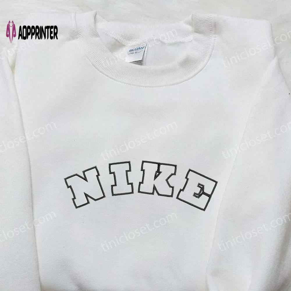 Nike-inspired embroidered shirt: perfect family gifts for athletes Embroidered Shirt