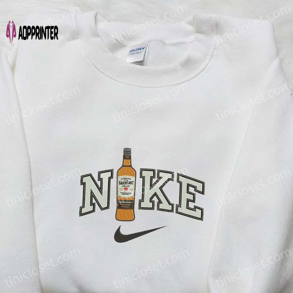 Nike x bakheart bottle embroidered sweatshirt – stylish quirky perfect birthday gift ideas for family Embroidered Shirt