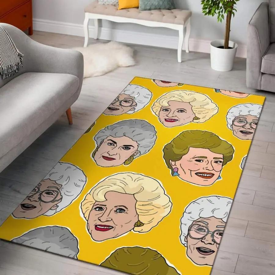 Pattern champagne print area rug living room rug home decor Rectangle Rug