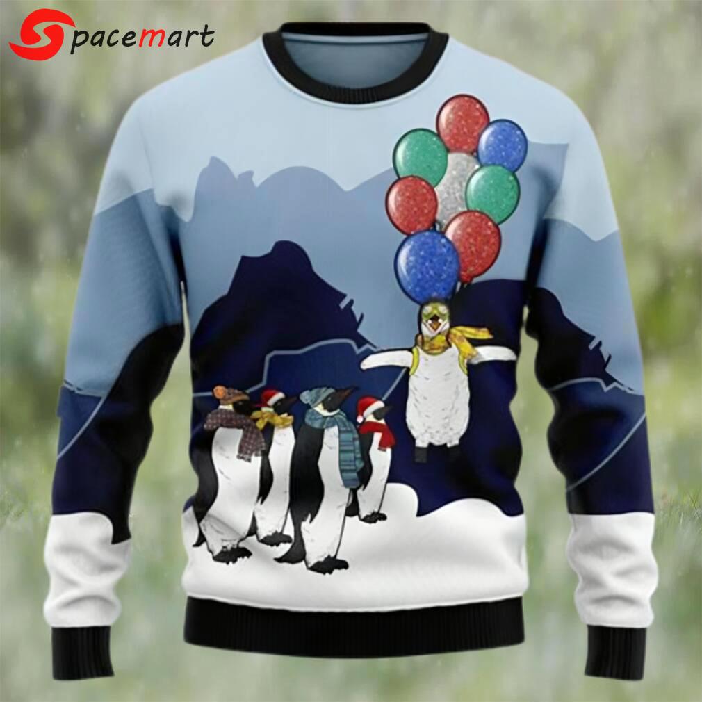 Penguin christmas balloon penhuin lover ugly christmas sweater Christmas Ugly Sweater