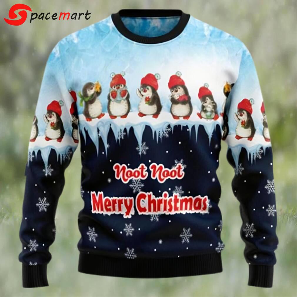Penguin hang out ugly christmas holiday sweater Christmas Ugly Sweater