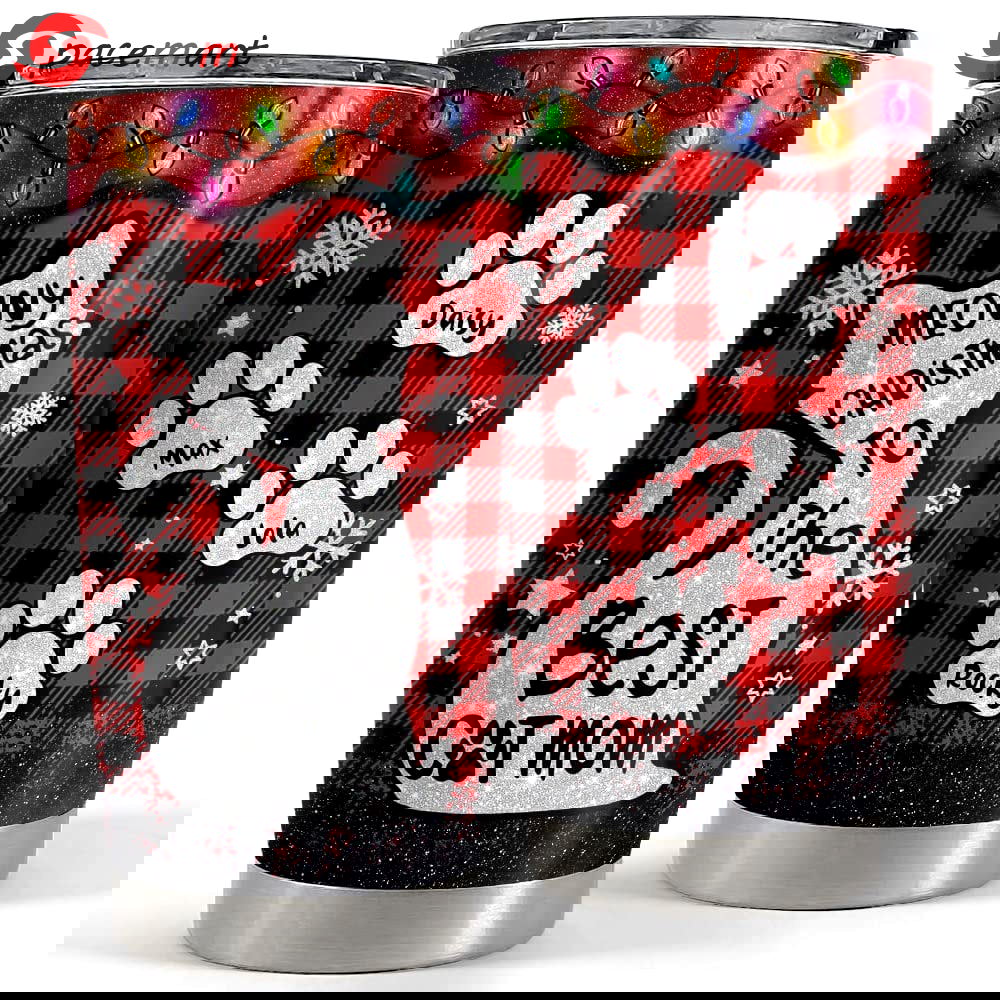 Personalized cat mom tumbler meowy christmas mother’s day gifts Personalized Tumbler
