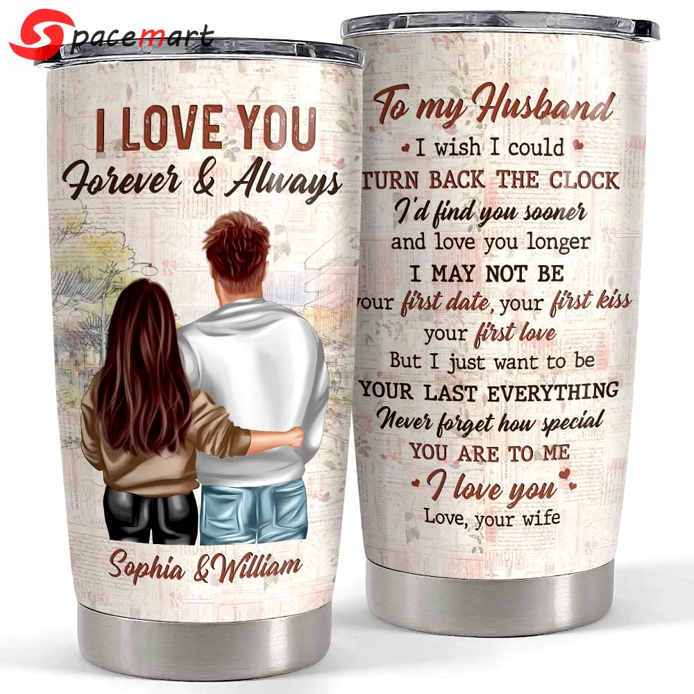 Personalized couple tumbler to my husband i love you gift from wife Personalized Tumbler