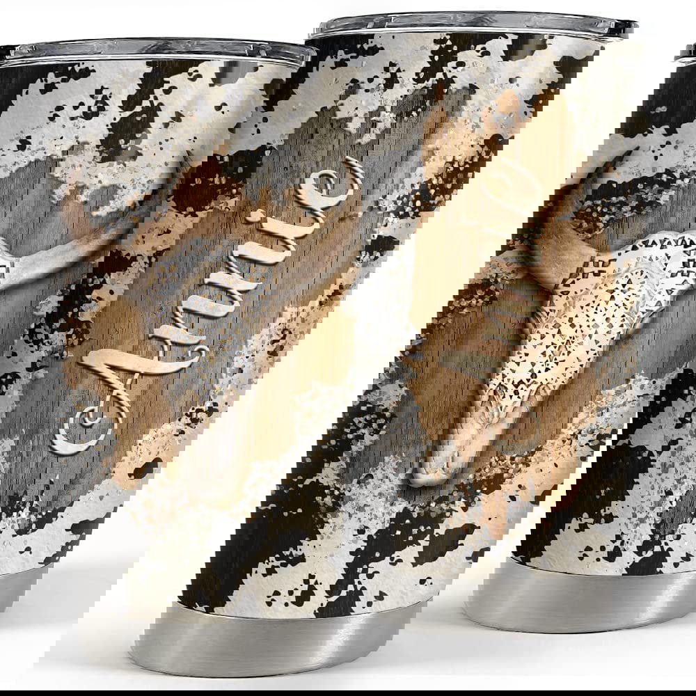 Personalized cow tumbler gift for cowgirl friend for animal lover Personalized Tumbler