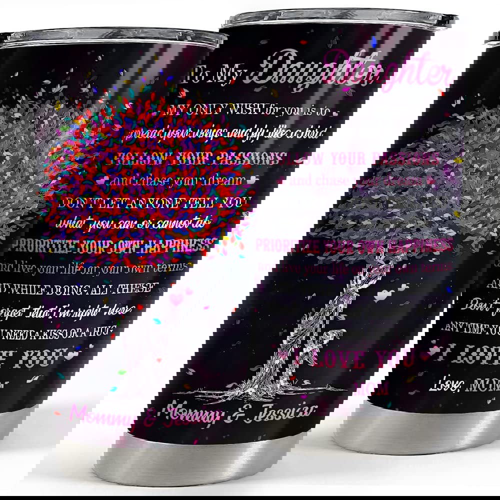 Personalized daughter gifts tumbler from mom mother best gift Personalized Tumbler