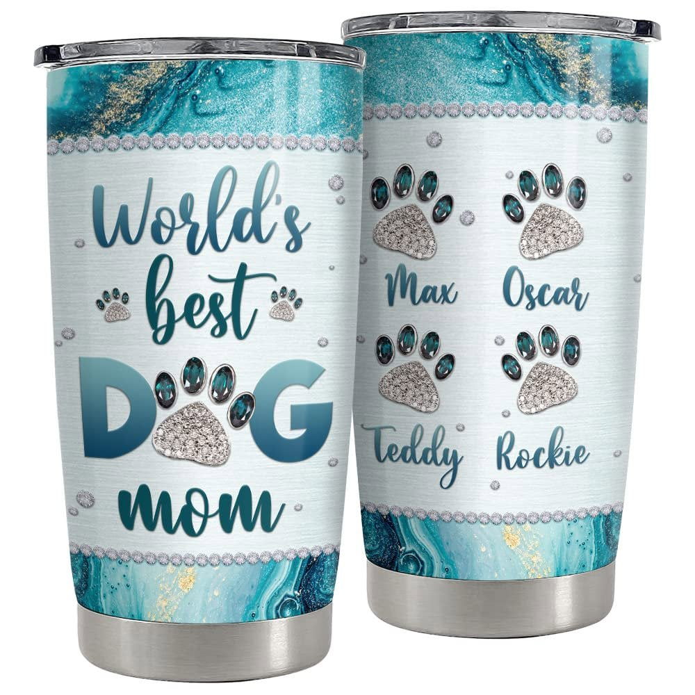 Personalized dog mom tumbler world’s best dog mom for mommy Personalized Tumbler