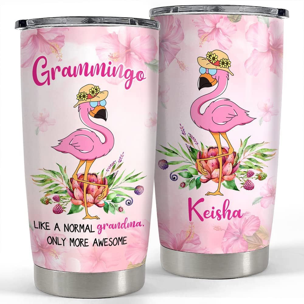 Personalized grandma tumbler flamingo grammingo for nana mimi women Personalized Tumbler