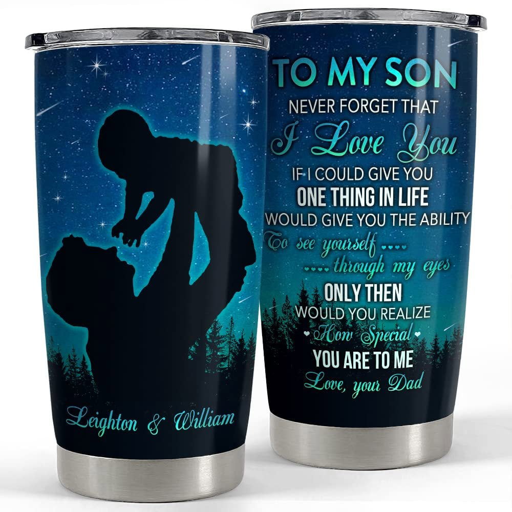 Personalized son gifts tumbler from dad mom for kid boy best gift Personalized Tumbler