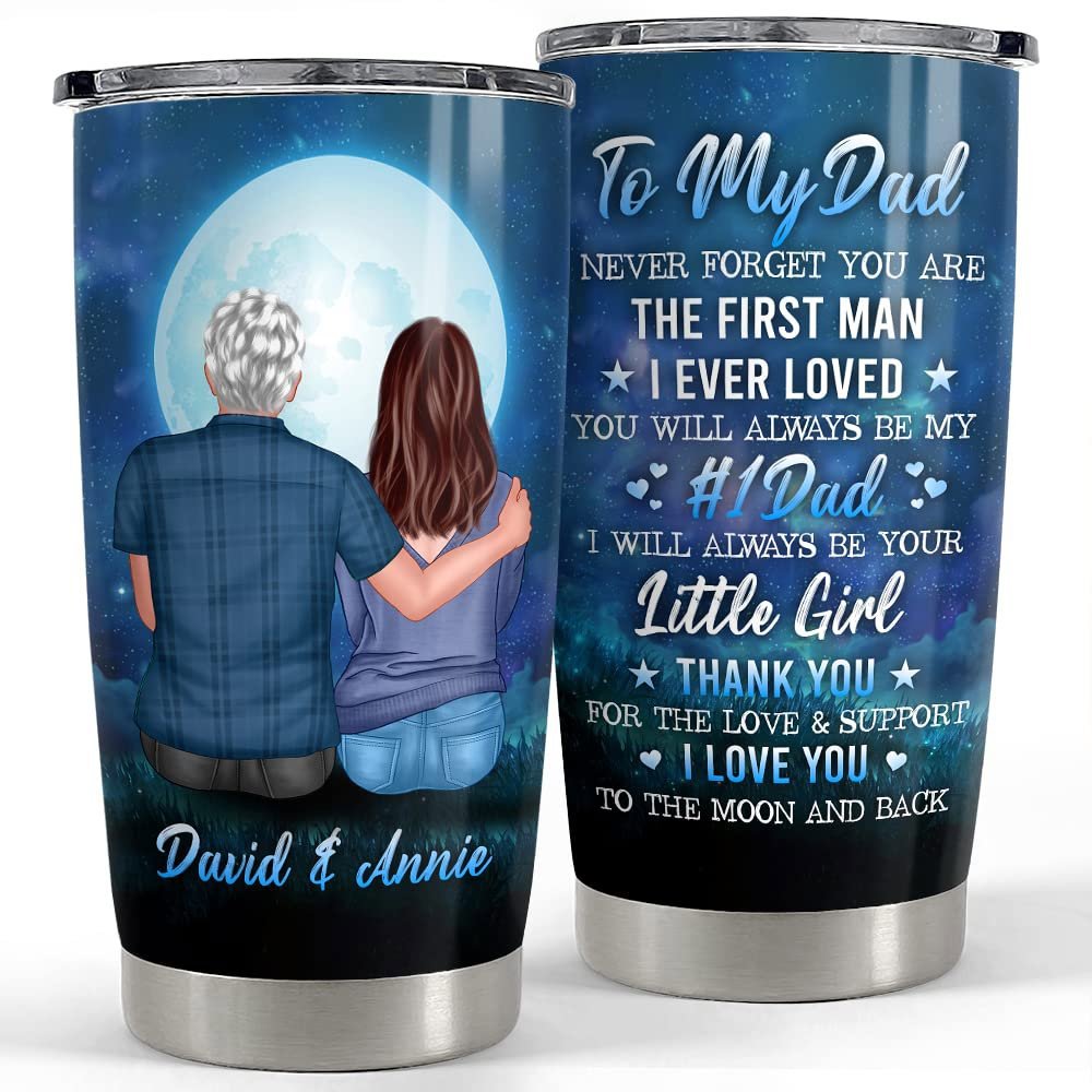 Personalized to my dad tumbler father daughter custom gift for papa Personalized Tumbler