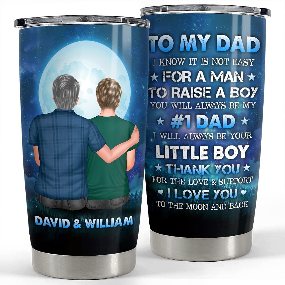 Personalized to my dad tumbler from son gift for man papa daddy Personalized Tumbler