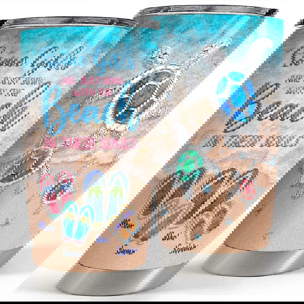 Personalized tumbler beach souls jewelry style gift for family Personalized Tumbler