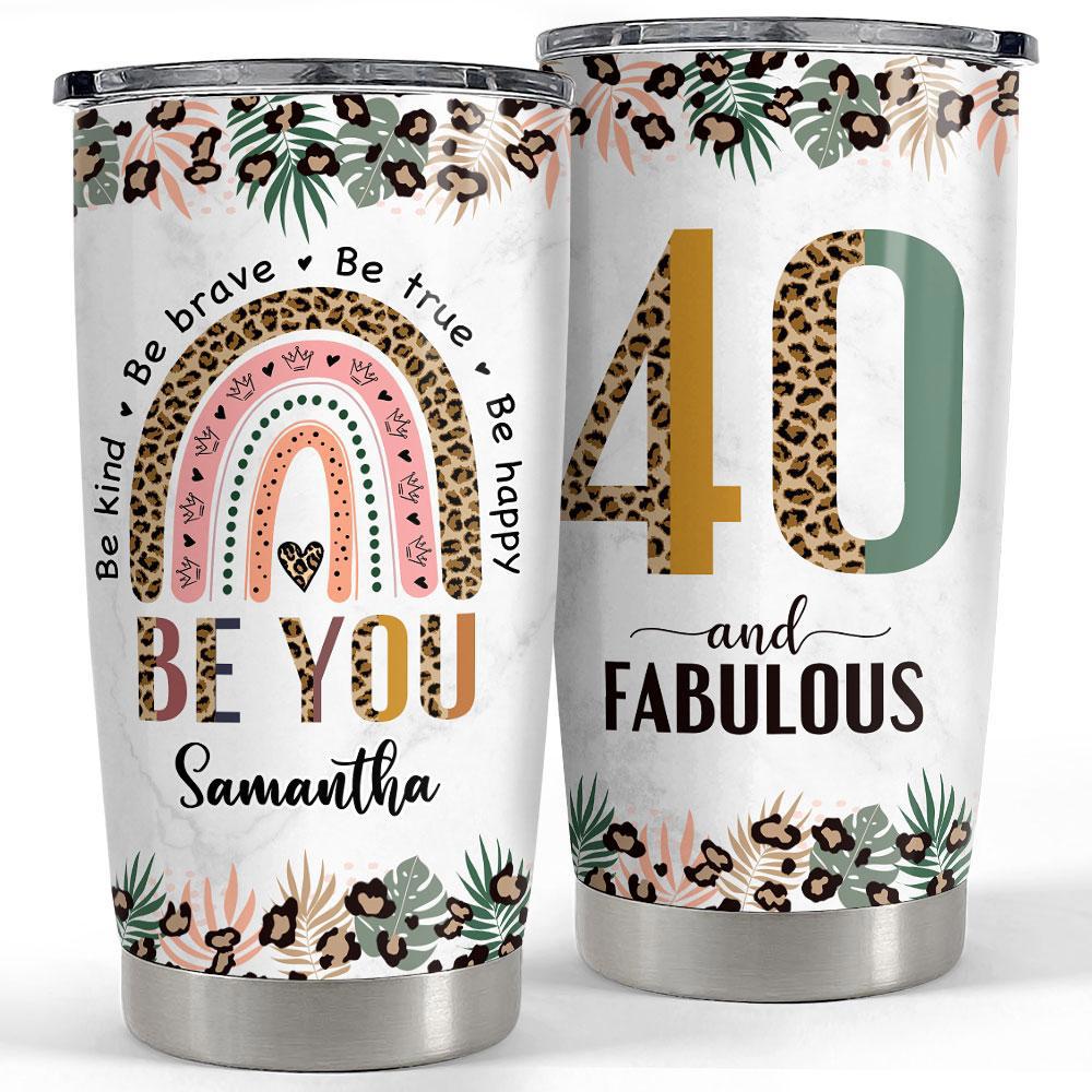 Personalized tumbler for mom grandma with customize age and name Personalized Tumbler