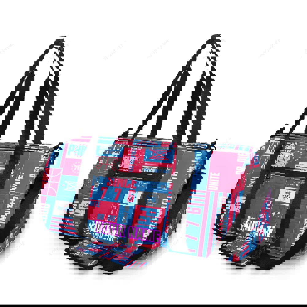 Philadelphia 76ers 9 personalized name travel bag gym bag 2227 Travel Bag