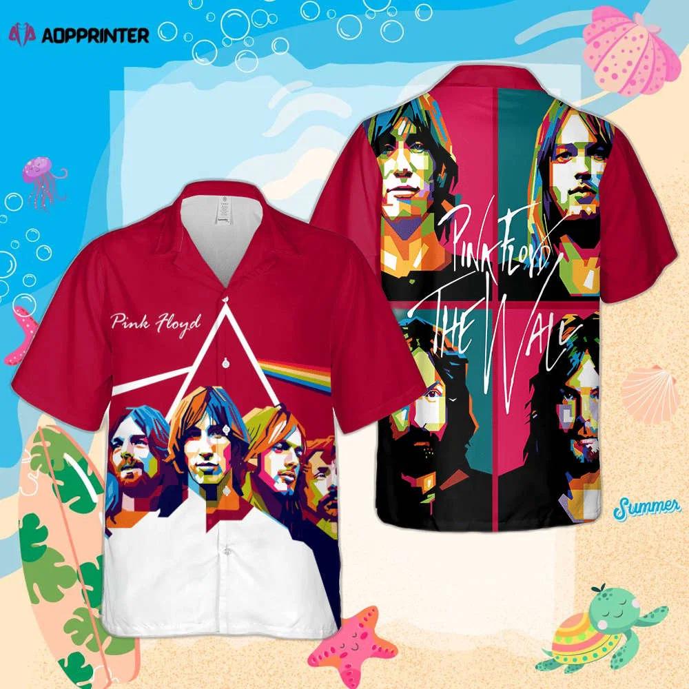 Pink floyd members art rock band cuban shirt premium hawaiian shirt Hawaii Shirt