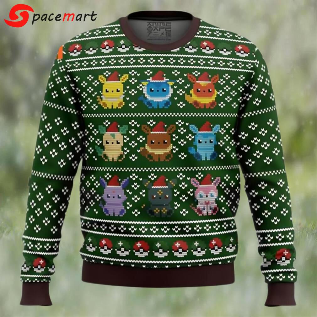 Pokemon eevee eeveelutions ugly christmas sweater Christmas Ugly Sweater