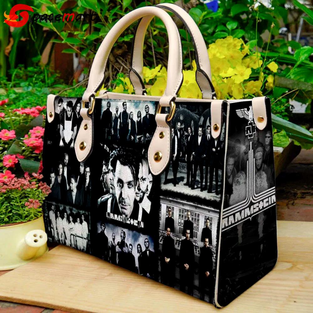 Rammstein leather handbag gift for women 570 Women Leather Hand Bag