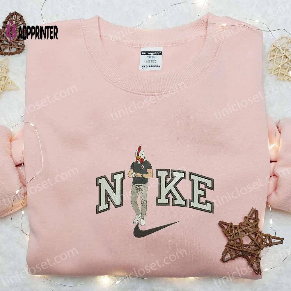Roosterman x nike embroidered shirt celebrity sweatshirt & hoodie: stylish nike-inspired embroidered apparel Embroidered Shirt