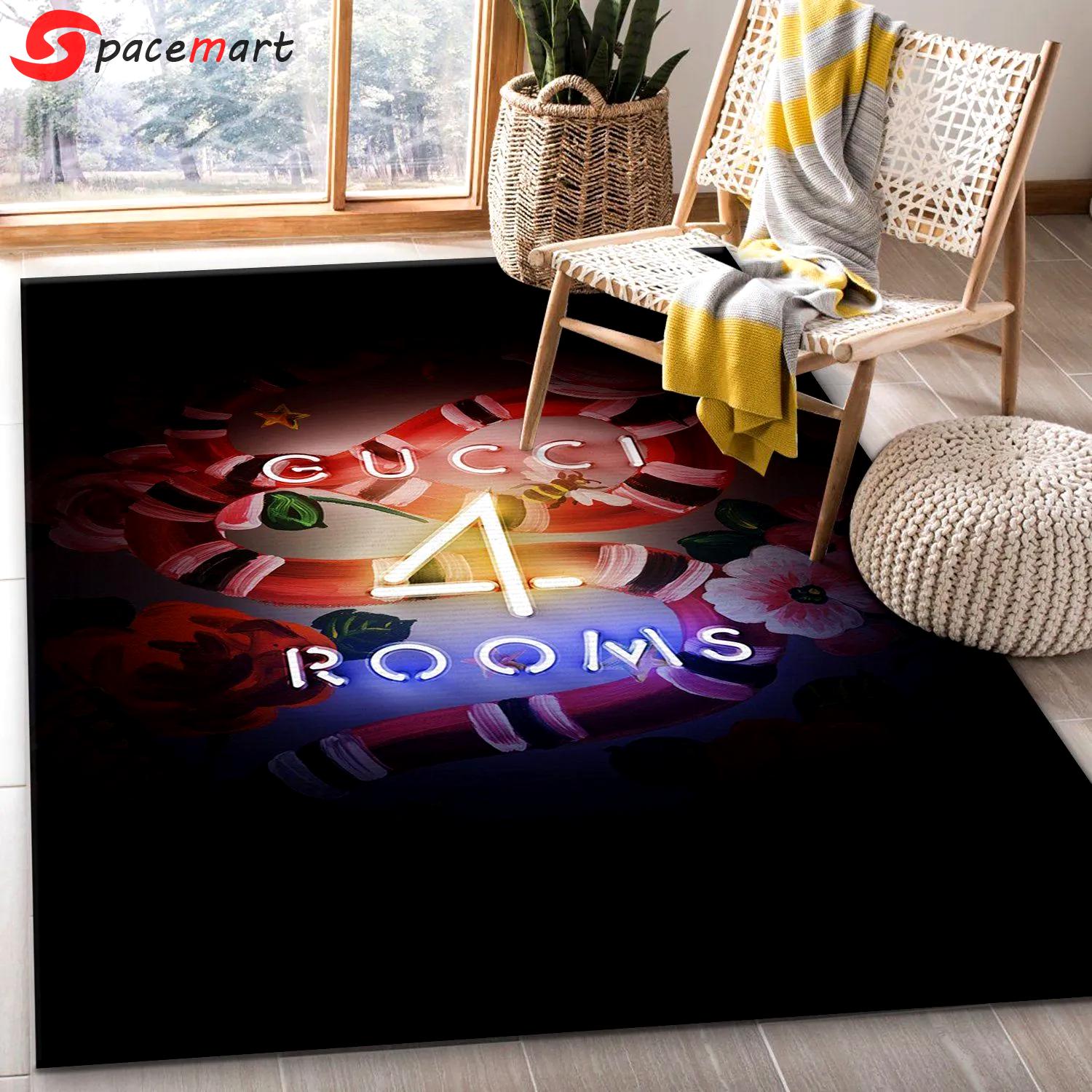 Rugs in living room and bedroom - Gucci area rug for christmas bedroom rug us gift decor Rectangle Rug