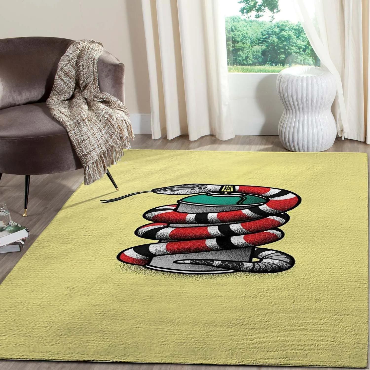 Rugs in living room and bedroom - Gucci snake luxury area rug for living room bedroom carpet home decorations mat type 18 Rectangle Rug