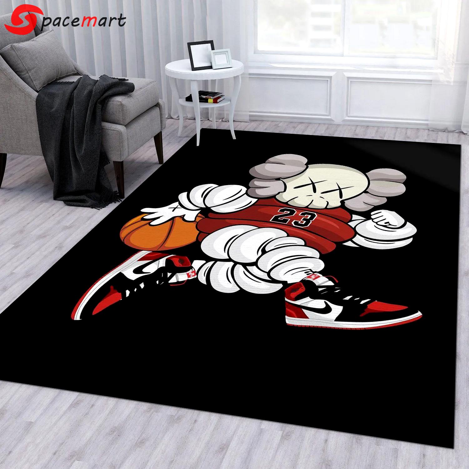 Rugs in living room and bedroom - Just skate it sneakers area rug for christmas bedroom rug family gift floor mats keep warm in winter Rectangle Rug