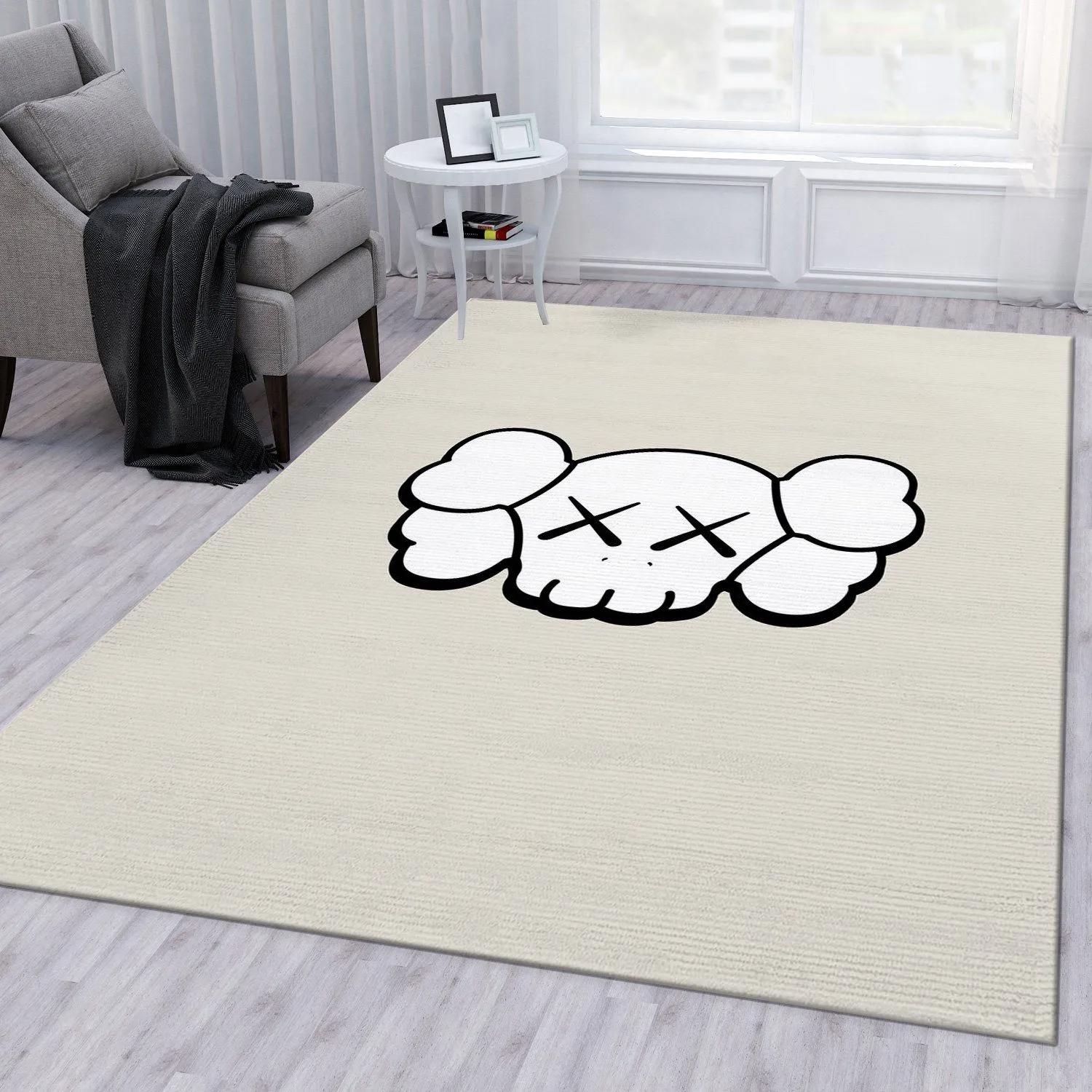 Rugs in living room and bedroom - Kaws head rug bedroom rug us gift decor Rectangle Rug