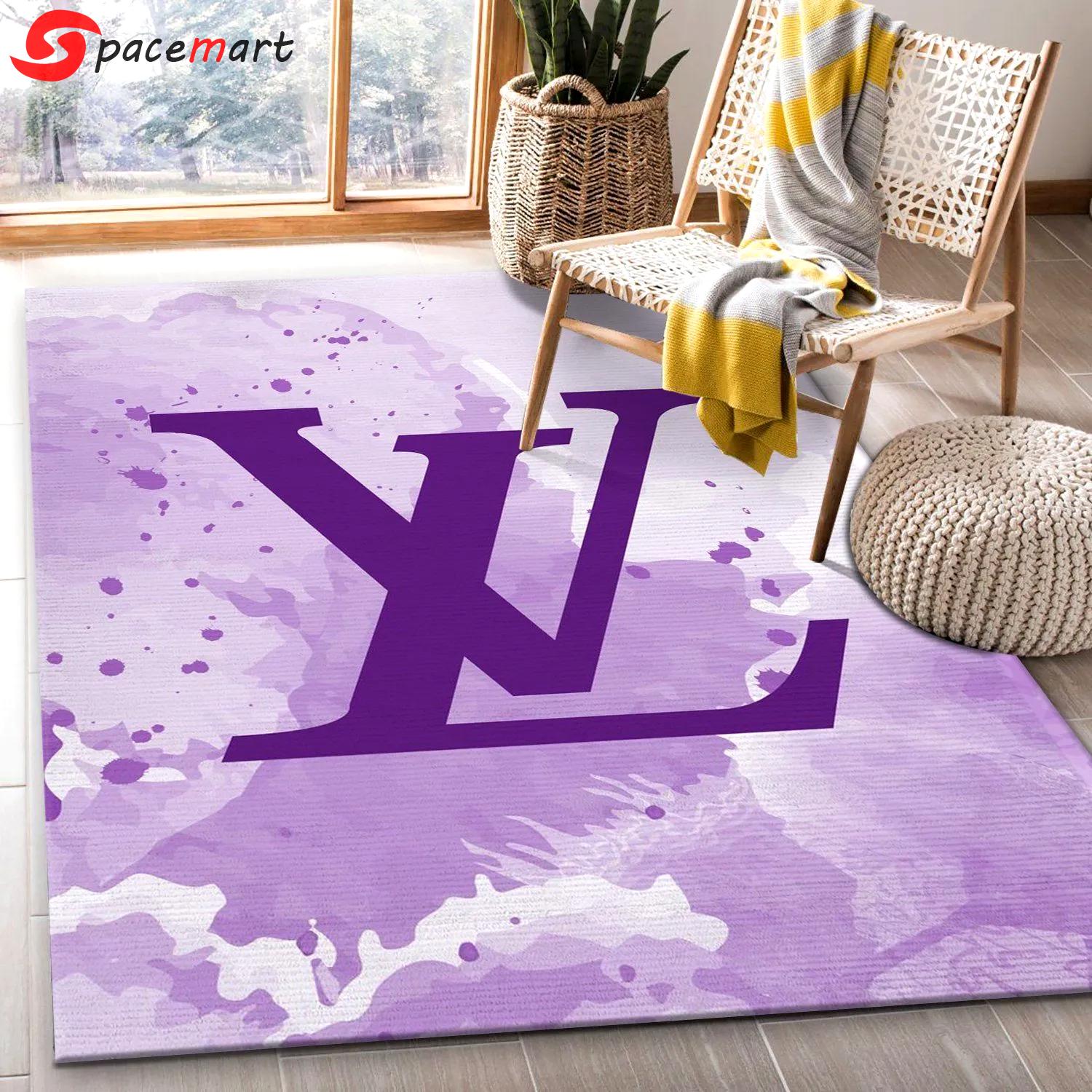 Rugs in living room and bedroom - Louis vuitton rug bedroom rug carpet christmas gift floor mats keep warm in winter Rectangle Rug