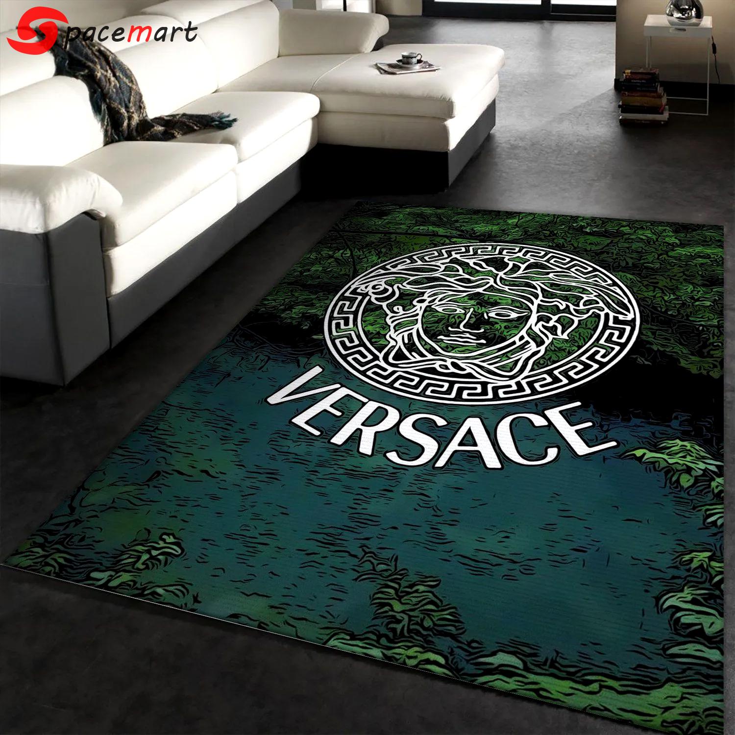 Rugs in living room and bedroom - Versace area rug living room rug christmas gift floor mats keep warm in winter Rectangle Rug