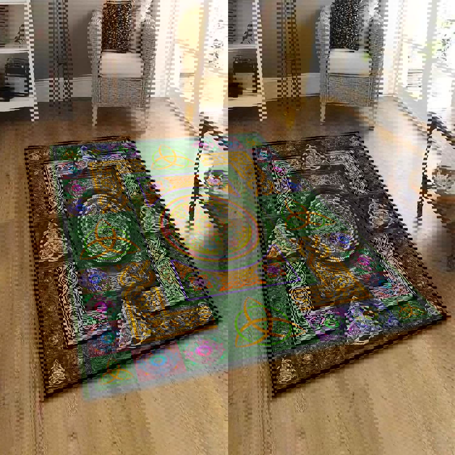 Rugs in living room and bedroom celtic rug Rectangle Rug