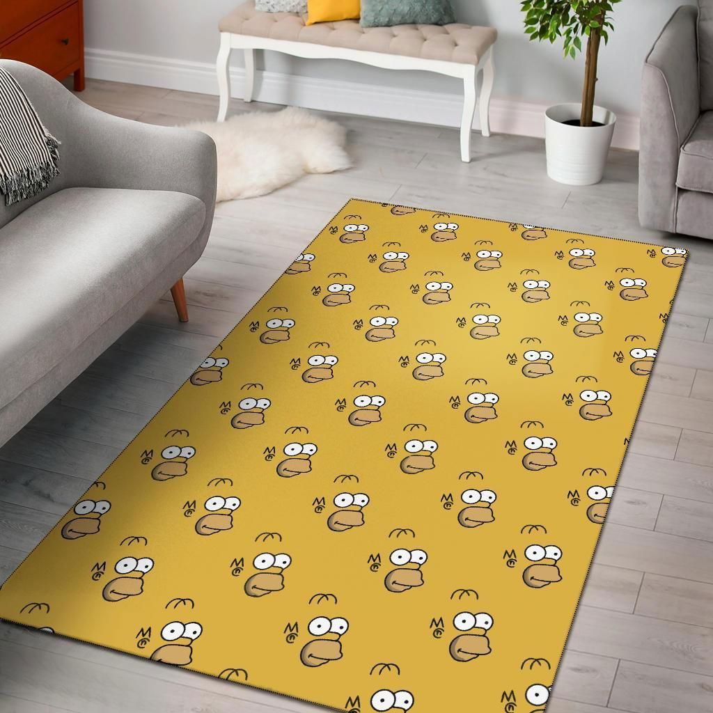 Rugs in living room and bedroom homer simpson area rug carpet Rectangle Rug