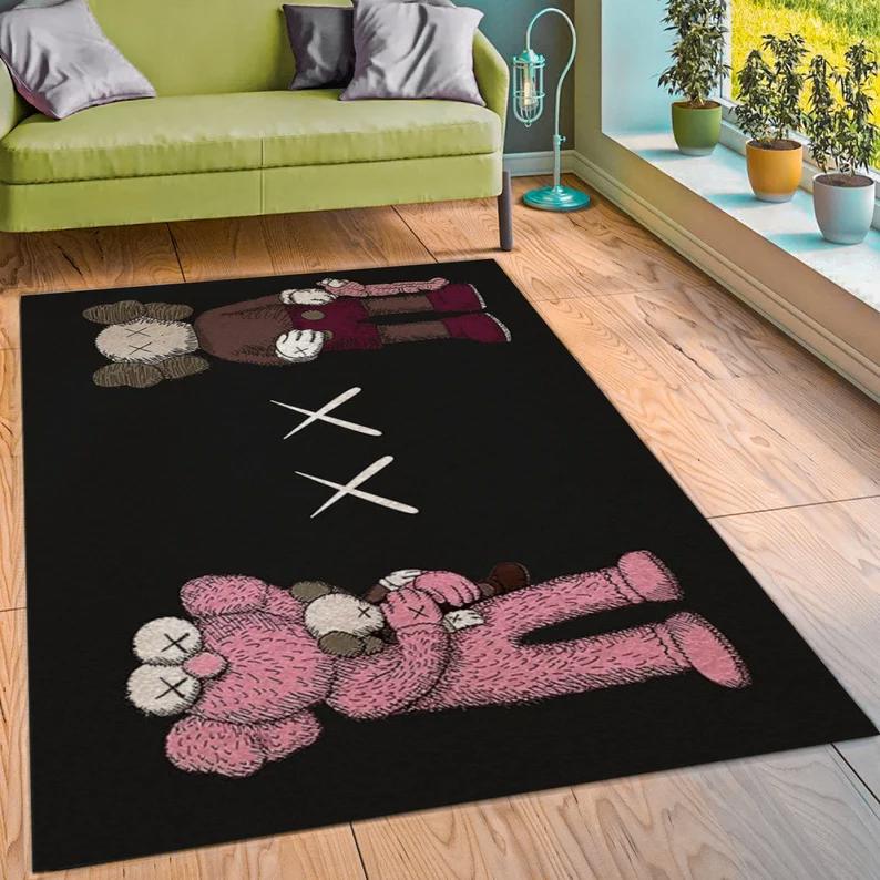 Rugs in living room and bedroom hypebeast kaw fashion street rug - hypebeast fashion shoes brand rug - hypebeast rug home decor- hypebeast rug- shoes rug- living room decor Rectangle Rug