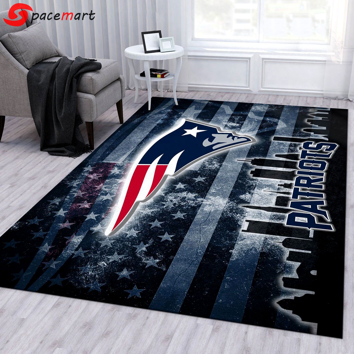 Rugs in living room and bedroom new england patriots nfl area rug for christmas living room rug us gift decor Rectangle Rug