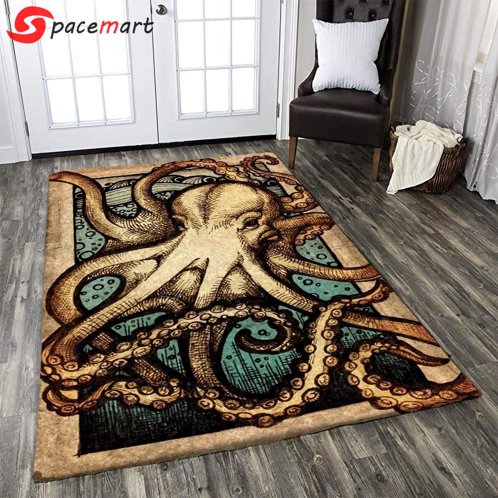 Rugs in living room and bedroom octopus rug Rectangle Rug