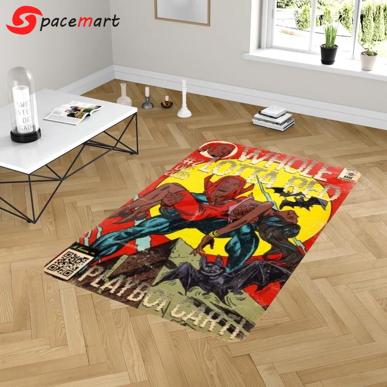 Rugs in living room and bedroom playboi carti rug - whole lotta red rug - hip hop rug- music comics rug- music area rug- hip hop rug- tracklist rug- music gift- rapper rug Rectangle Rug