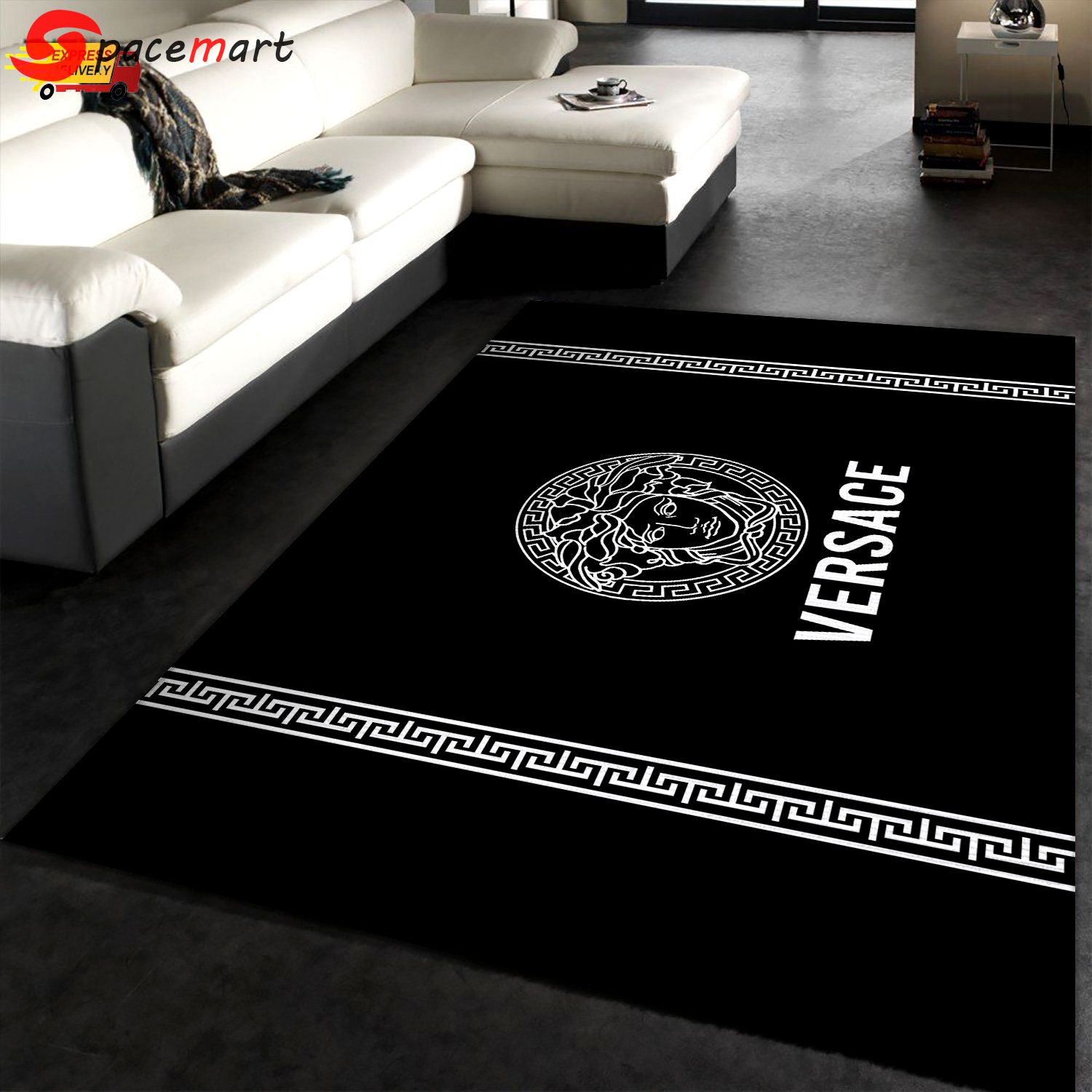 Rugs in living room and bedroom versace fashion brand luxury fashion area rugs living room carpet christmas gift floor decor the us decor Rectangle Rug