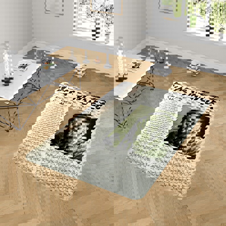 Rugs in living room and bedroom vintage mac miller rug - mac miller limited edition rug - mac miller carpet- mac miller rug- music carpet- mac miller design- music gift Rectangle Rug