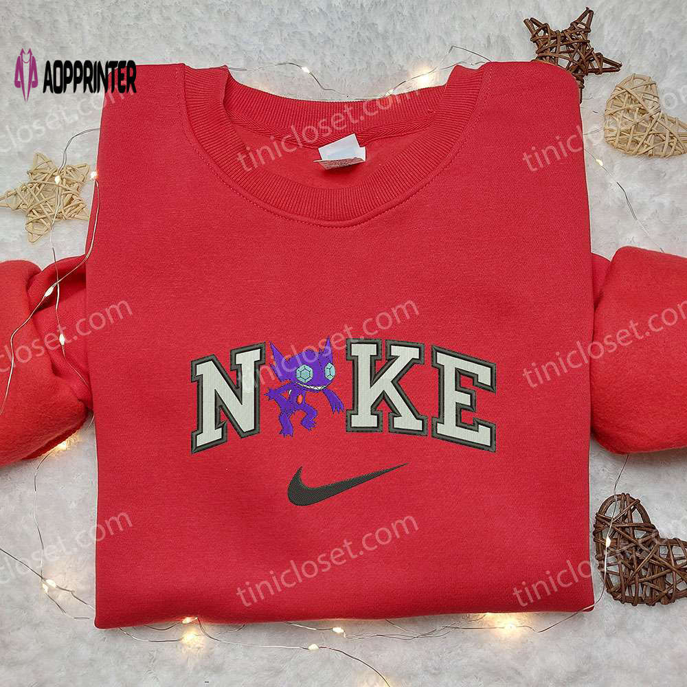 Sableye x nike embroidered sweatshirt: pokemon & nike inspired shirt Embroidered Shirt