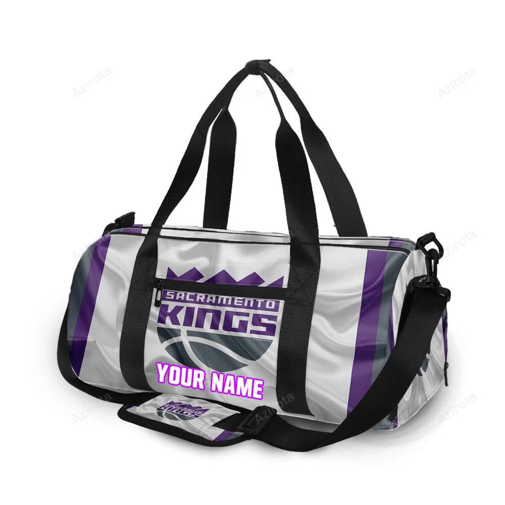 Sacramento kings emblem texture16 personalized name travel bag gym bag 2255 Travel Bag
