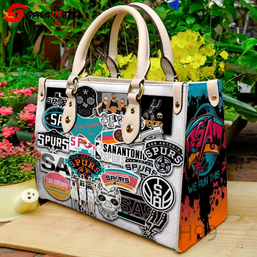San antonio spurs leather handbag 1 2735 Women Leather Hand Bag